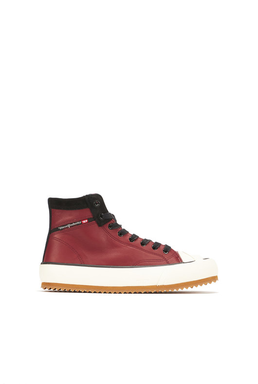 High-Top Sneakers In Leather And Suede