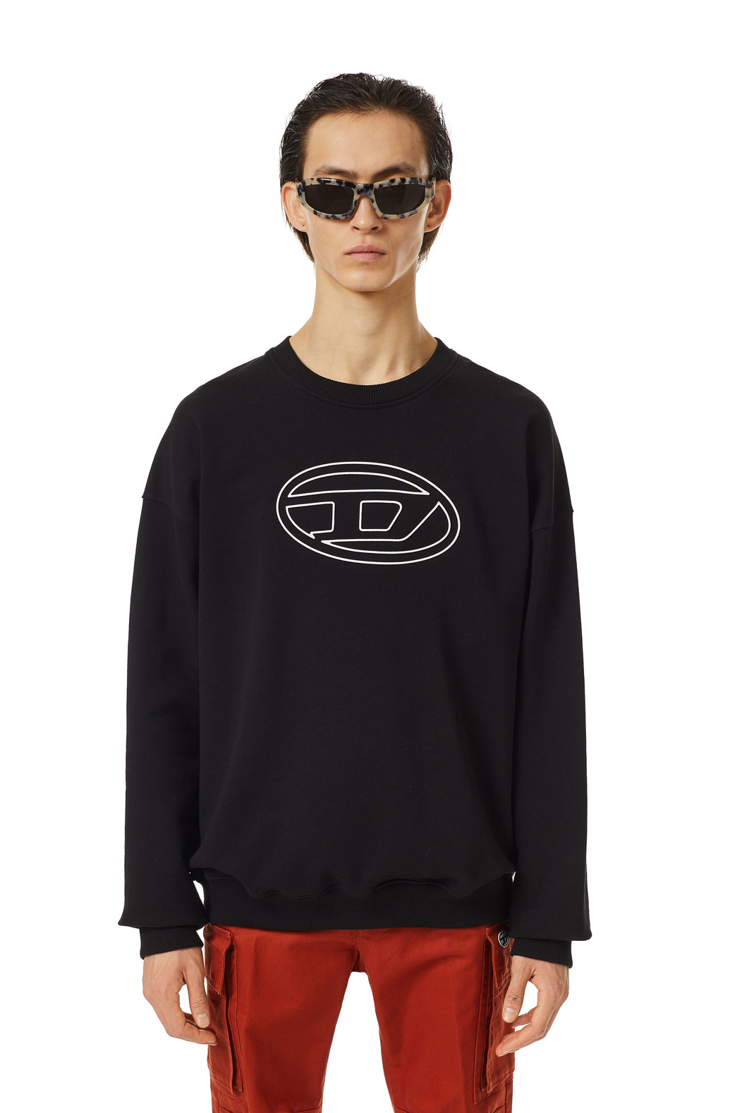 Sweatshirt with embossed logo | Diesel