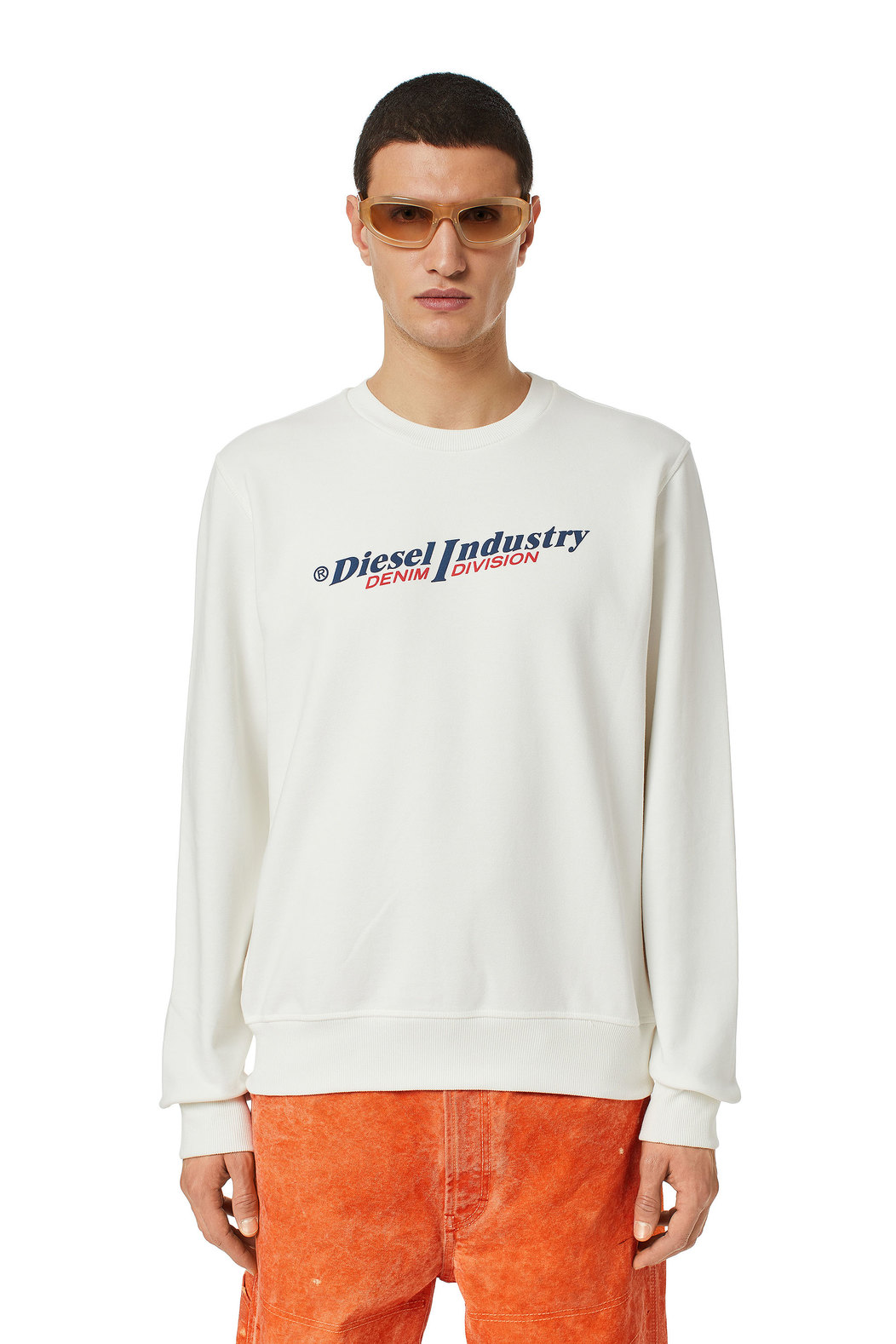 Sweatshirt with puff logo