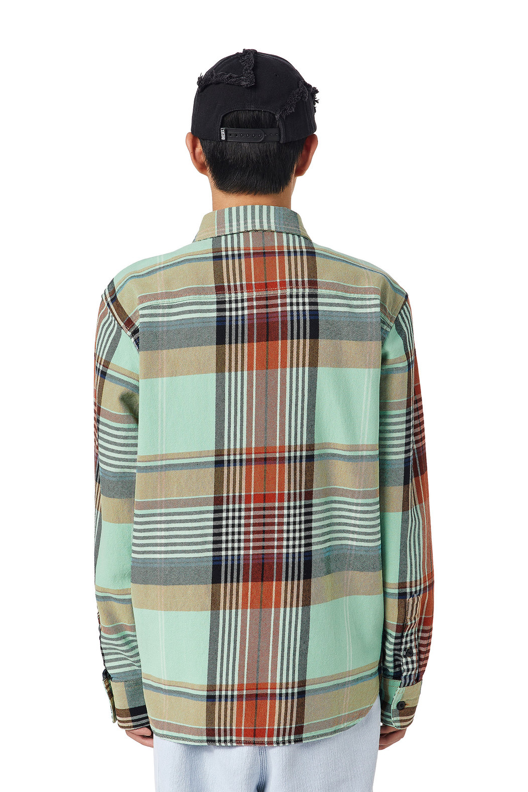 Shirt in checked twill
