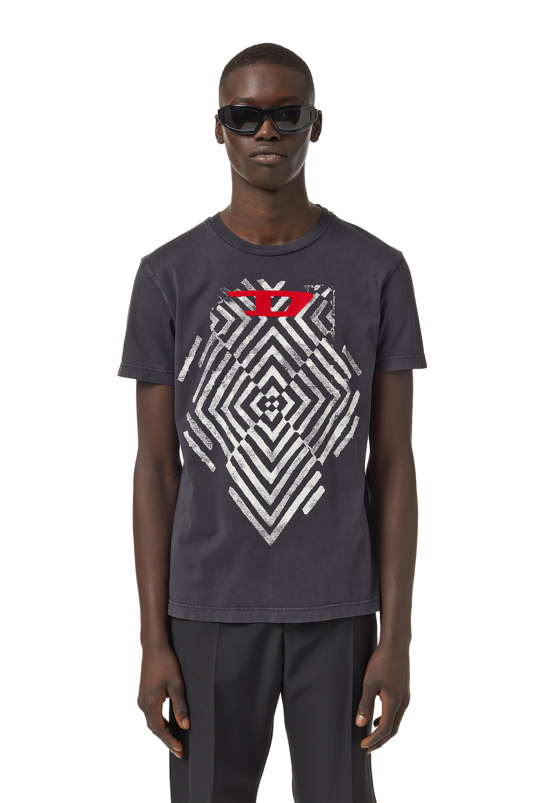 Graphic T-shirt with flock print | Diesel