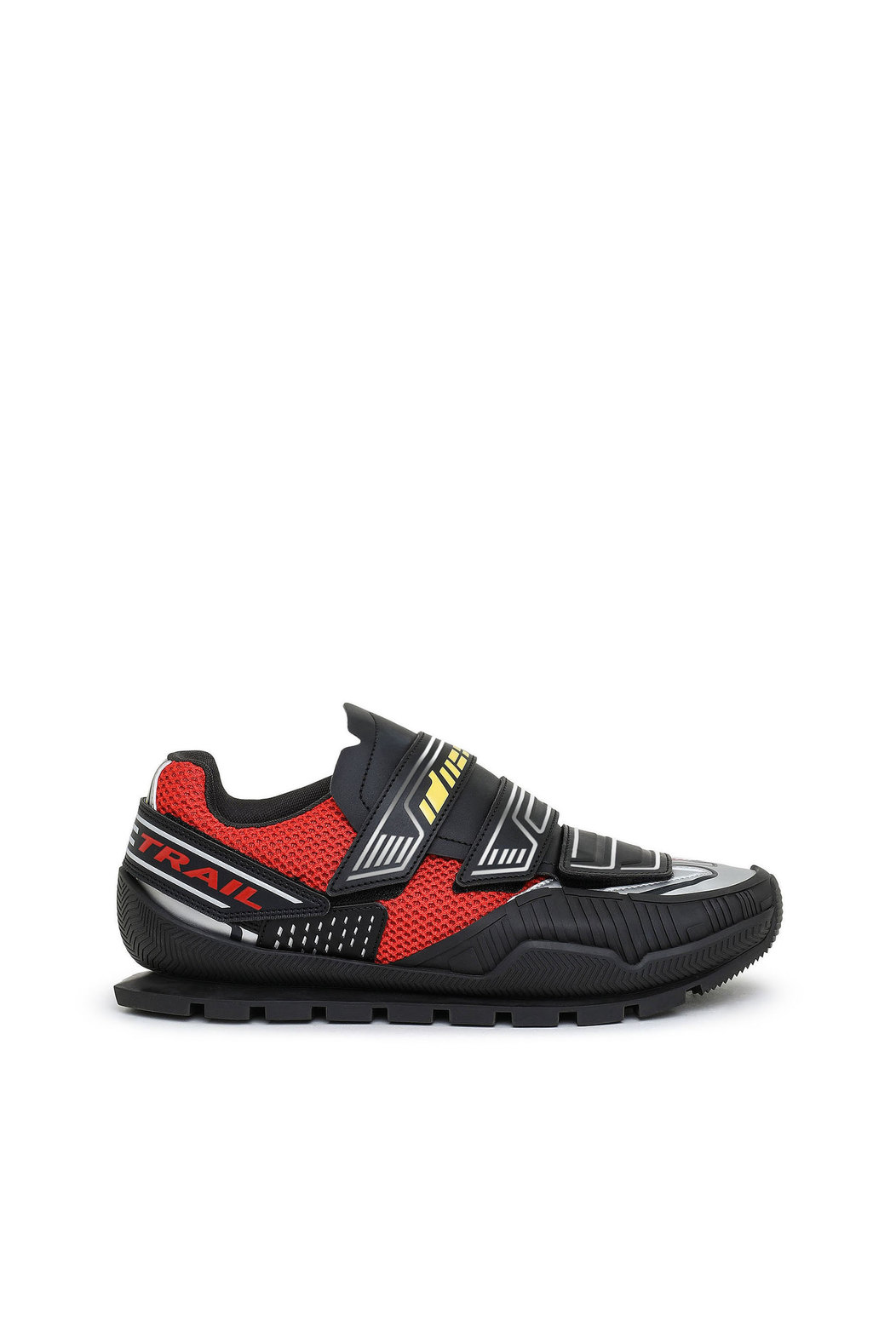 Velcro sneakers with racing graphics