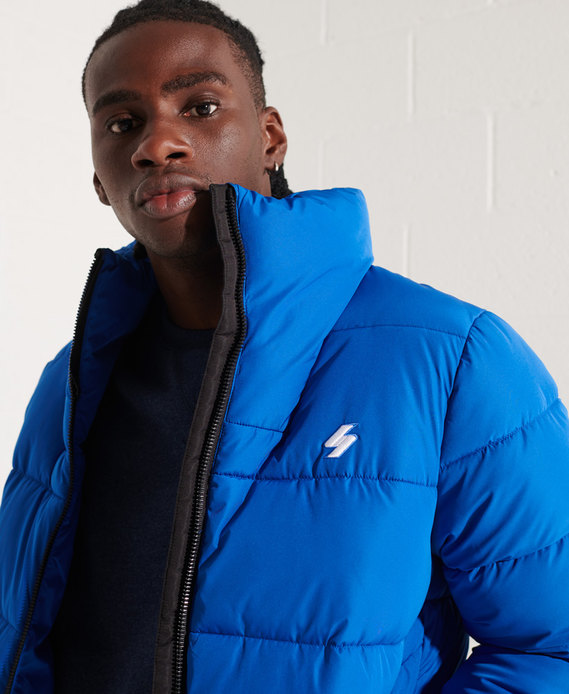 Non Hooded Sports Puffer Jacket