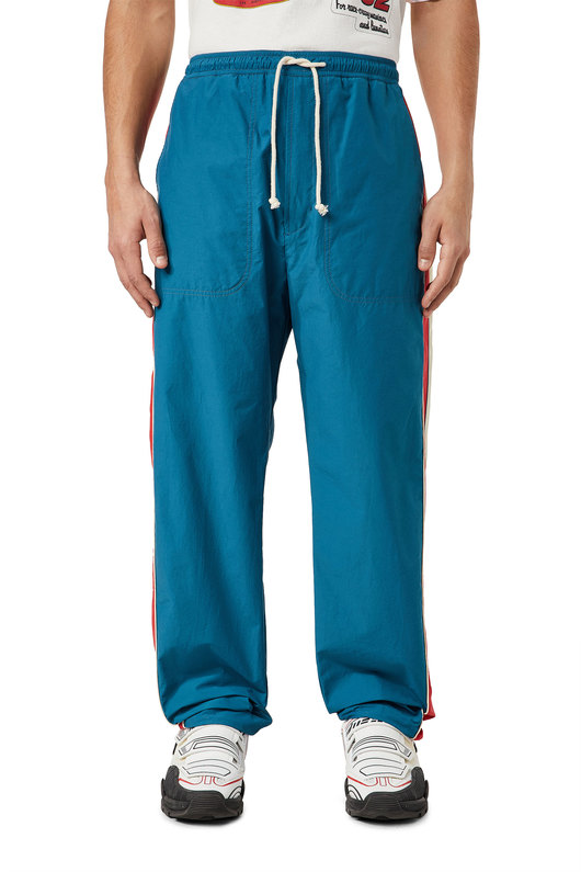Track pants with side bands