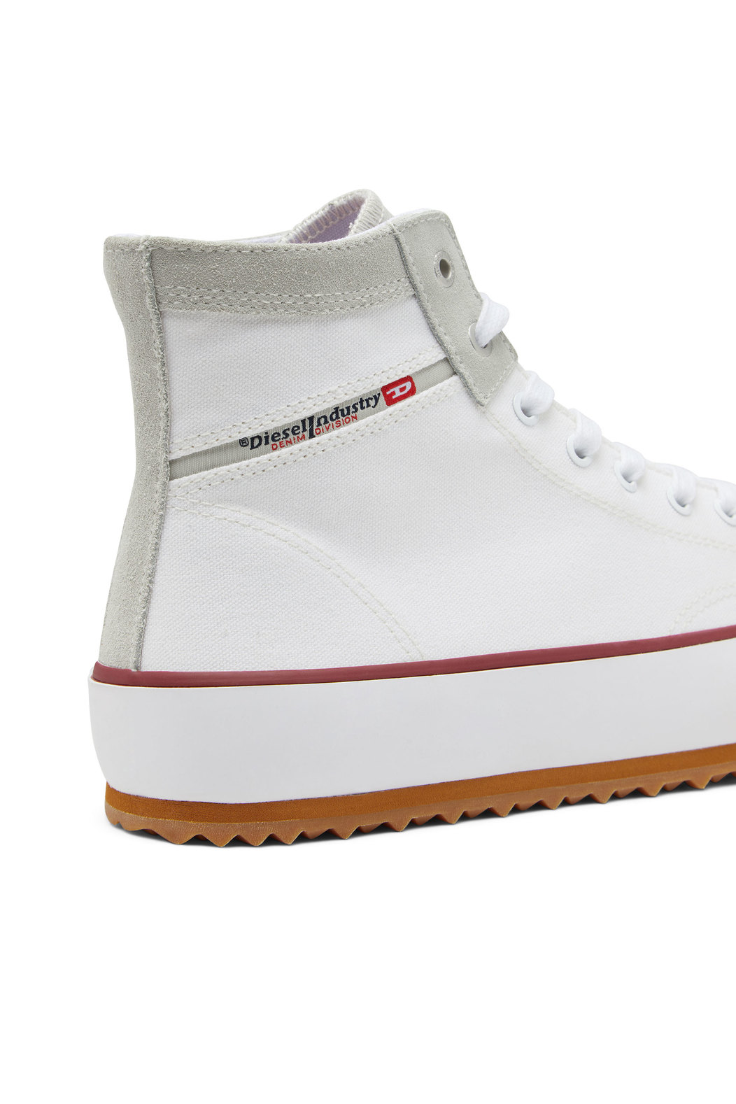 High-top sneakers in washed canvas