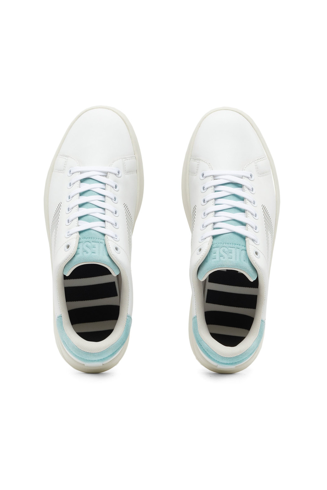 Low-top sneakers with perforated D logo