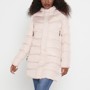 LONGER LENGTH PUFFER JACKET WITH HOOD PLUS SIZE