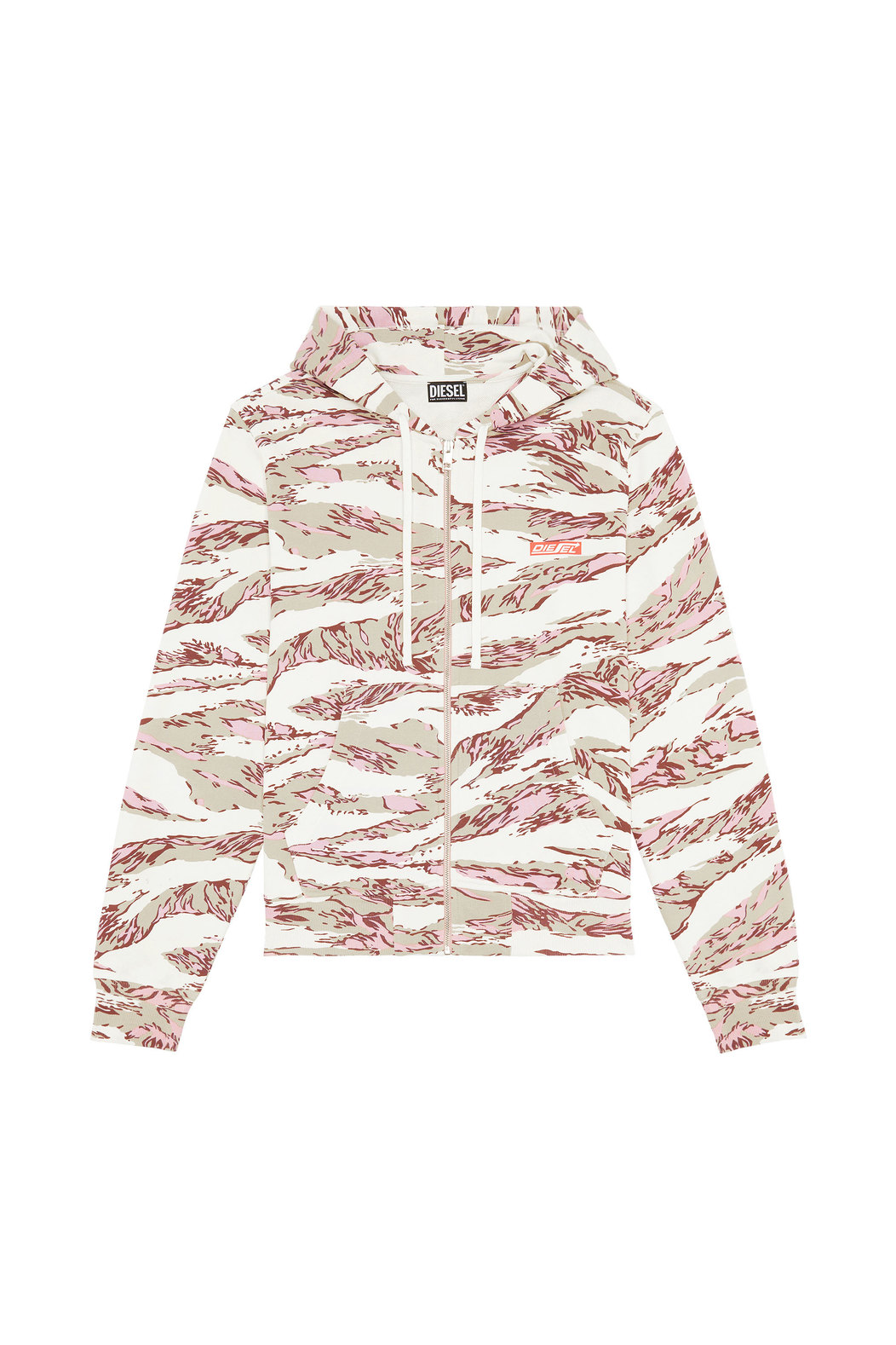 Hoodie with graphic camo print