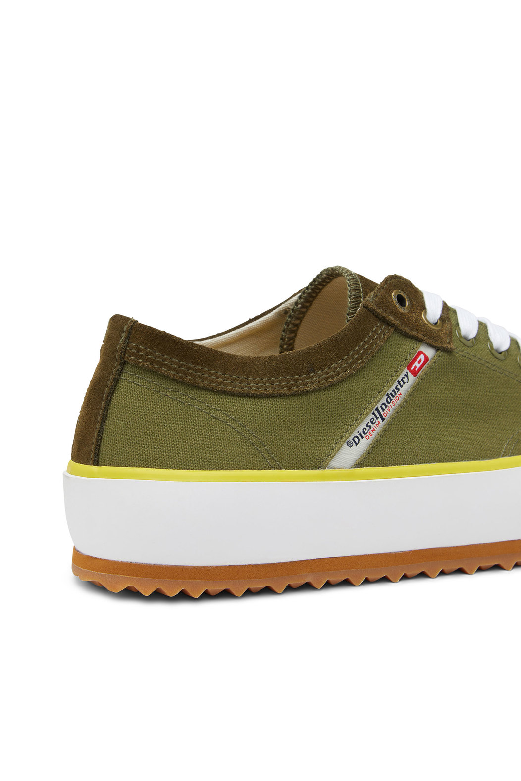 Low-top sneakers in washed canvas