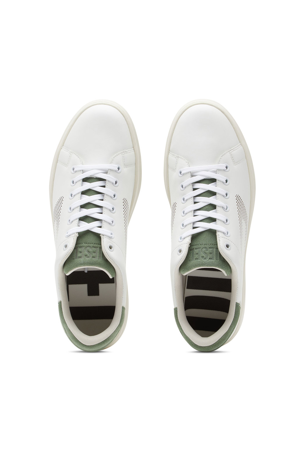 Low-top sneakers with perforated D logo