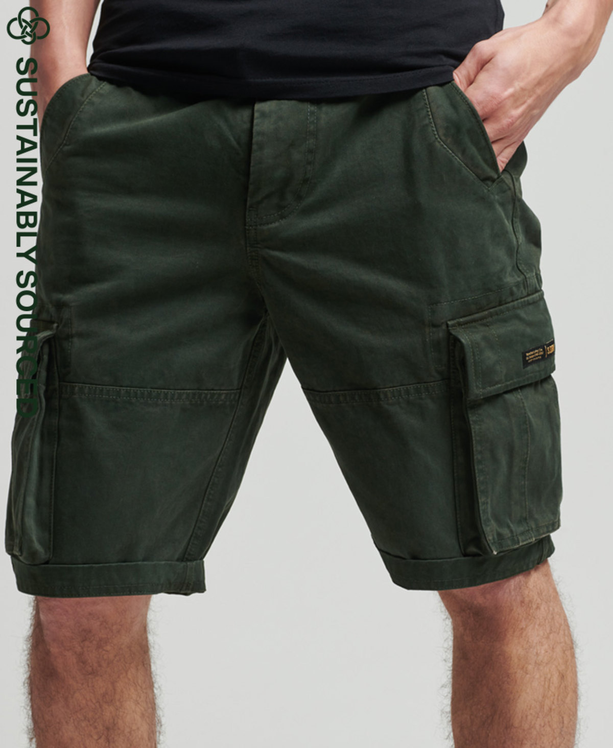 Organic Cotton Vintage Core Cargo Heavy Shorts Superdry