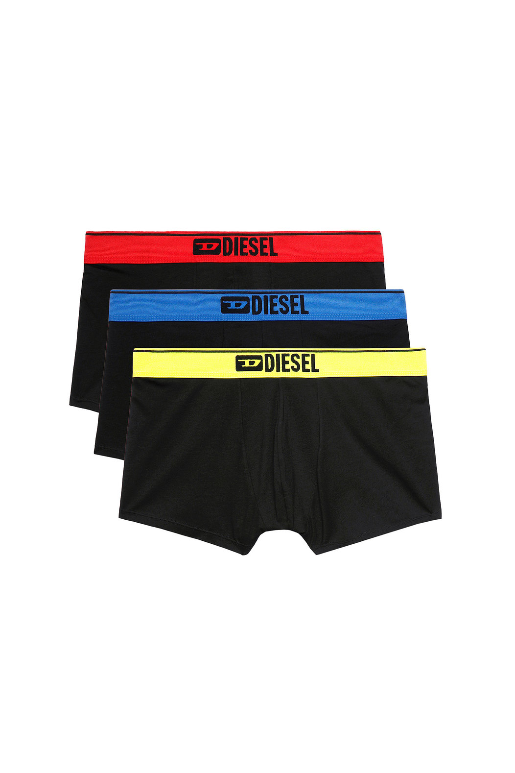 Three-pack boxer briefs with contrast waist