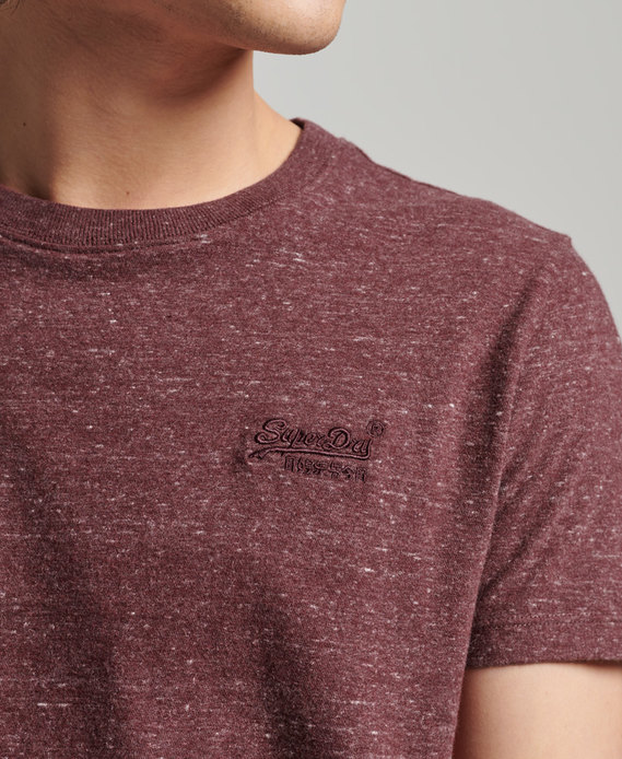 Organic Cotton Vintage Logo Embroidered T-Shirt