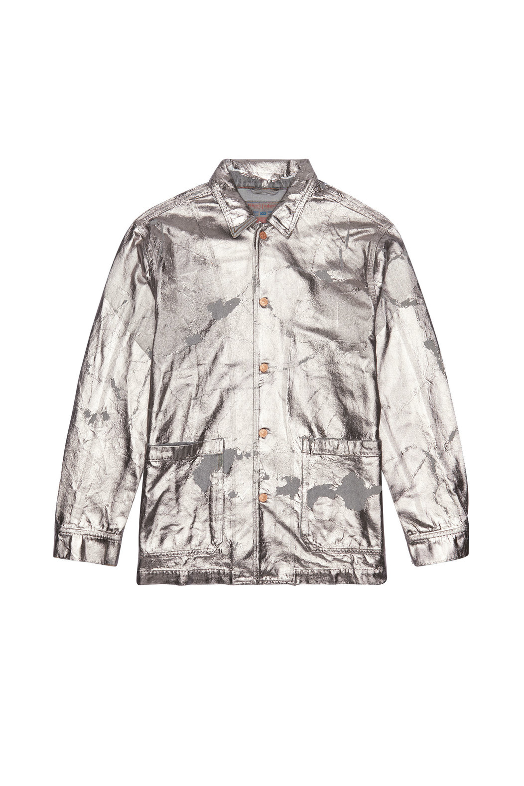 Workwear jacket with metallic peel-off | Diesel