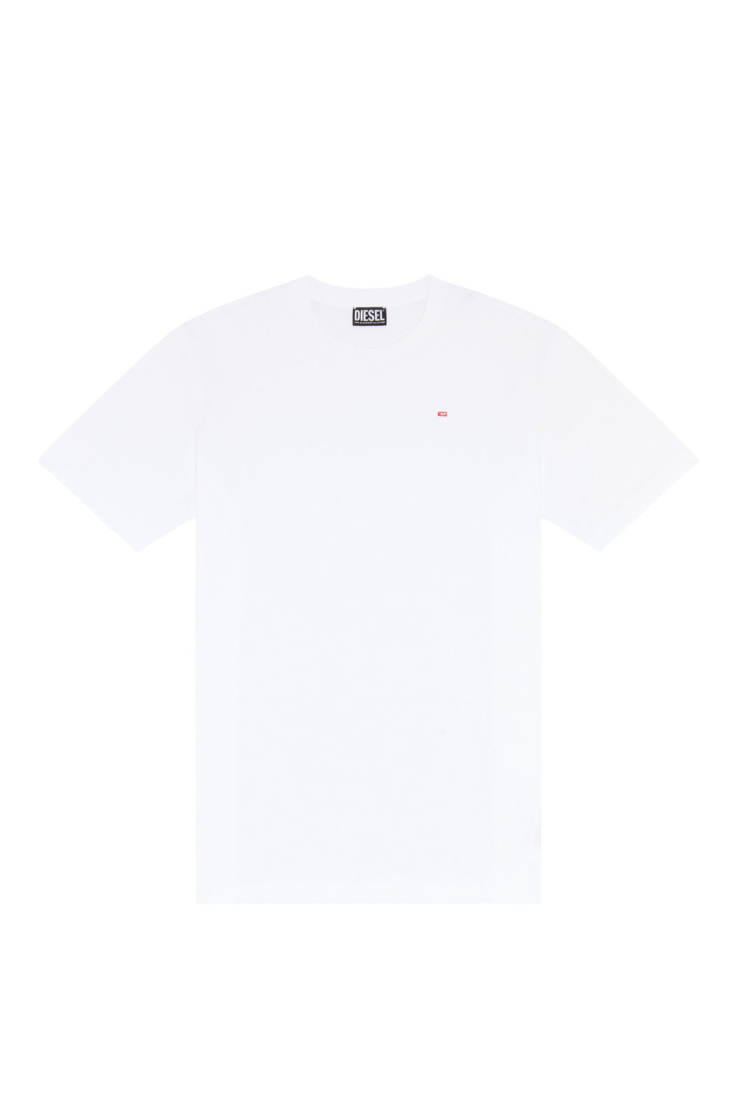 T-shirt with micro-embroidered logo