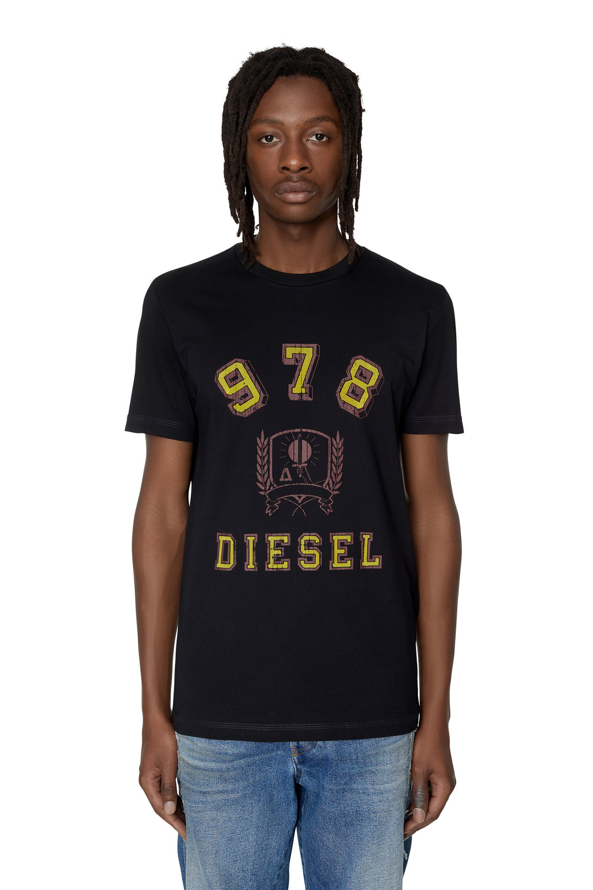 T-shirt with 978 Diesel crest logo | Diesel