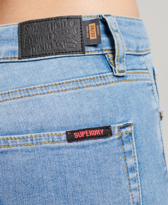 Organic Cotton High Rise Skinny Denim Jeans | Superdry