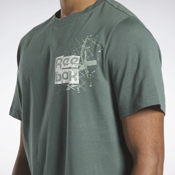  Reebok UFC Men's Green Brazil T-Shirt CT1765 (Medium