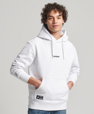 Embroidered Micro Logo Loose Fit Hoodie