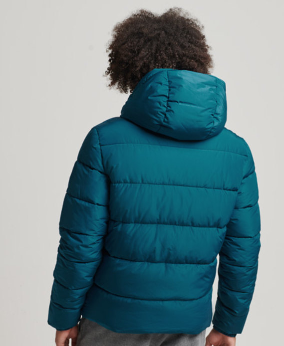 Sports Puffer Hooded Jacket | Superdry