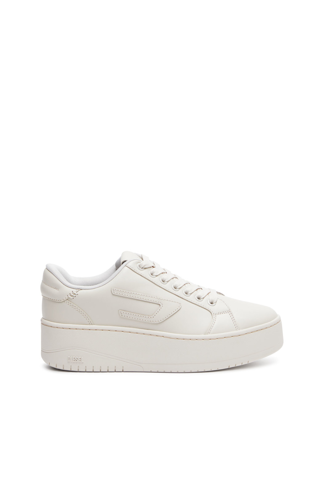 Flatform sneakers in leather