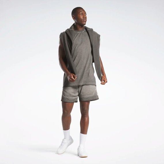 Basketball Court Top Bi-Dye Fleece Shorts