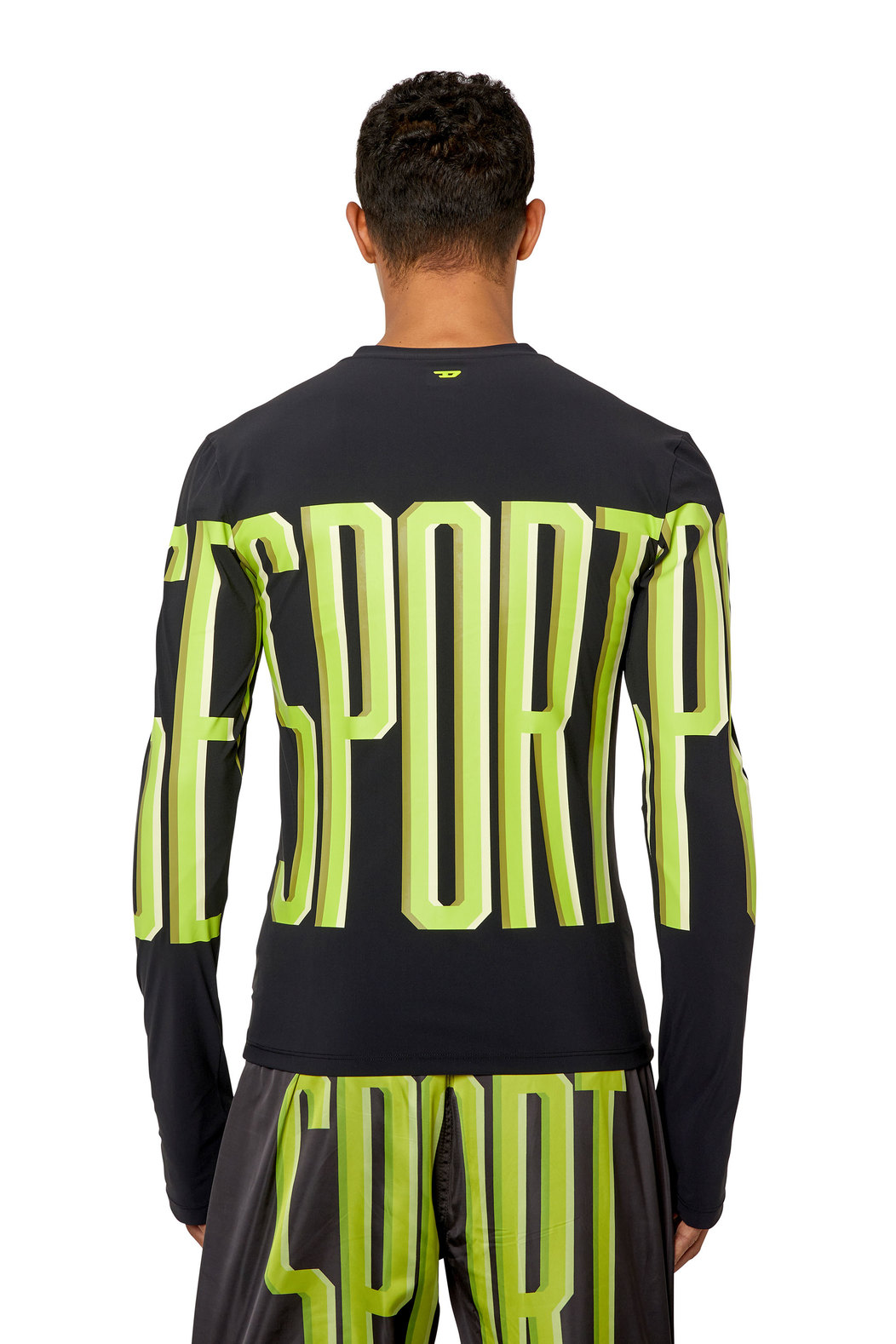 Long-sleeve T-shirt with maxi lettering
