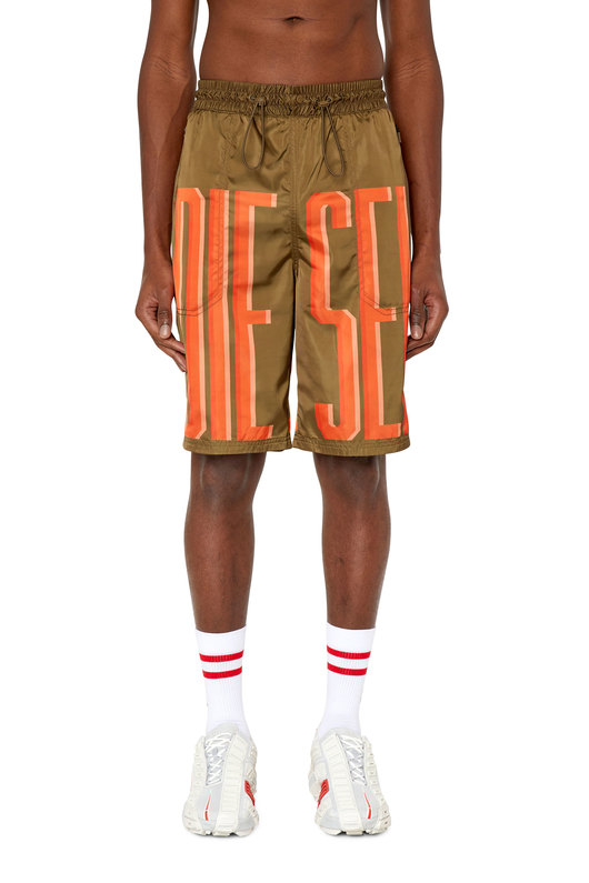 Shorts with maxi lettering