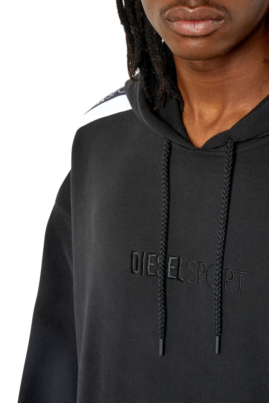 Hoodie with logo tape