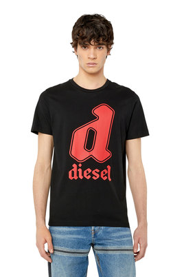T-shirt with D logo print | Diesel