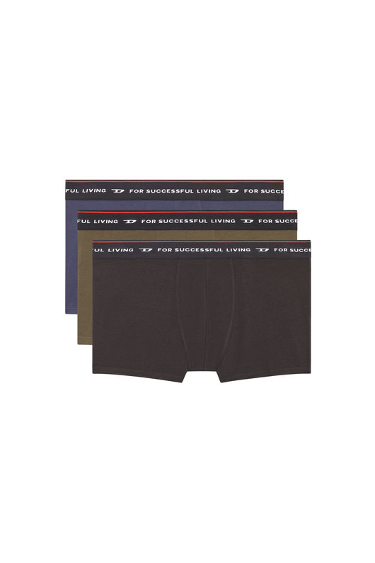 Three-pack of boxer briefs with logo waist