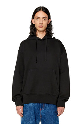 Oversized hoodie with distorted logo | Diesel