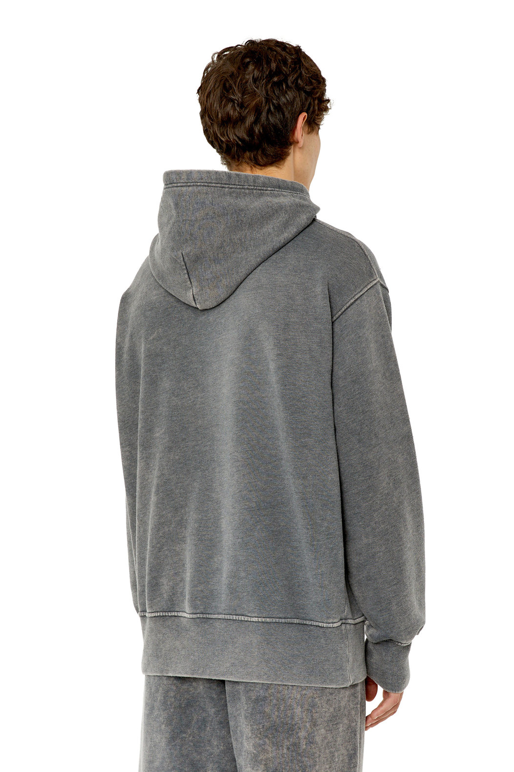 Oversized faded hoodie with logo