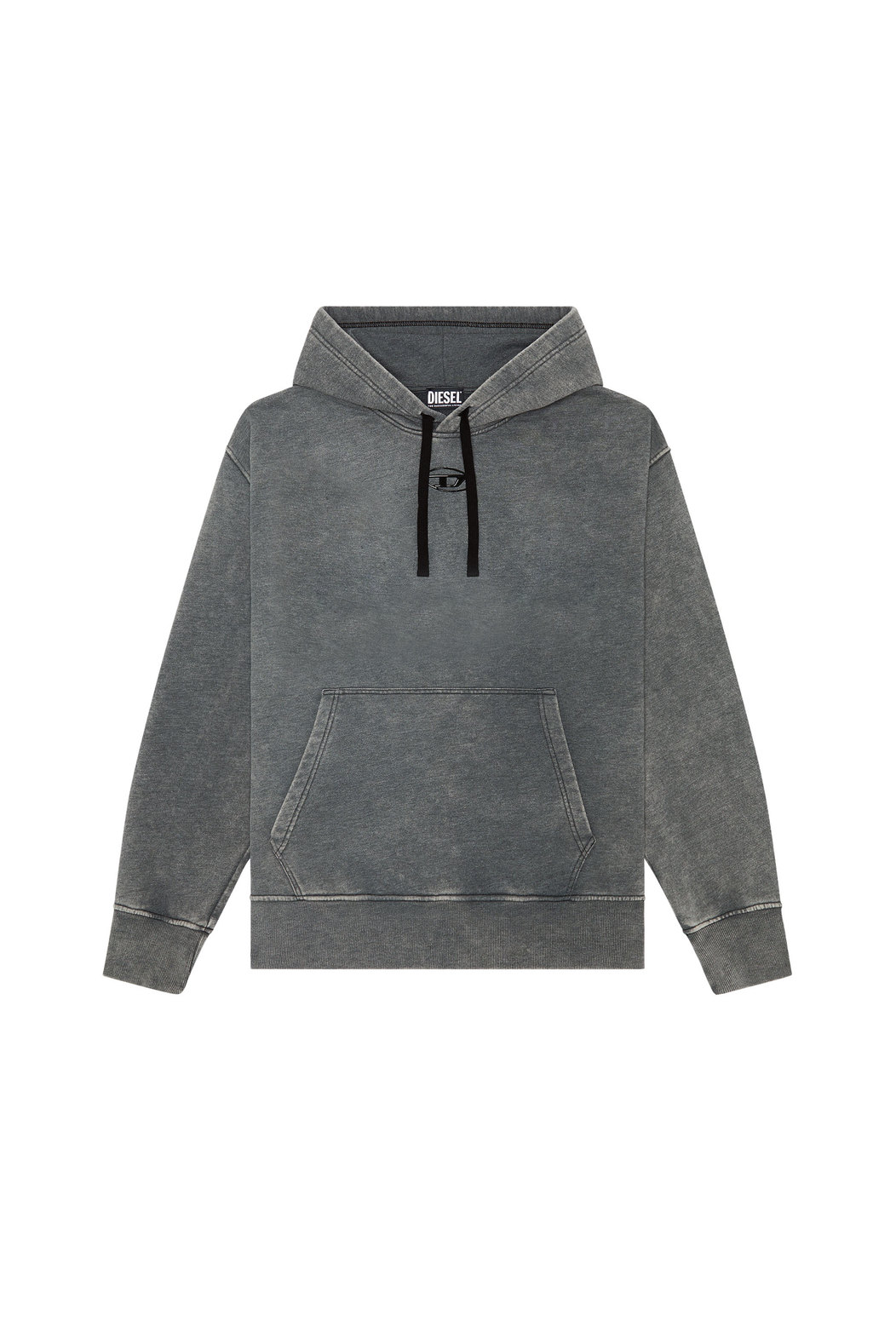 Oversized faded hoodie with logo