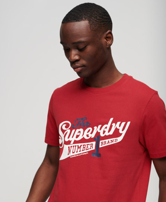 Vintage Scripted College T-Shirt | Superdry