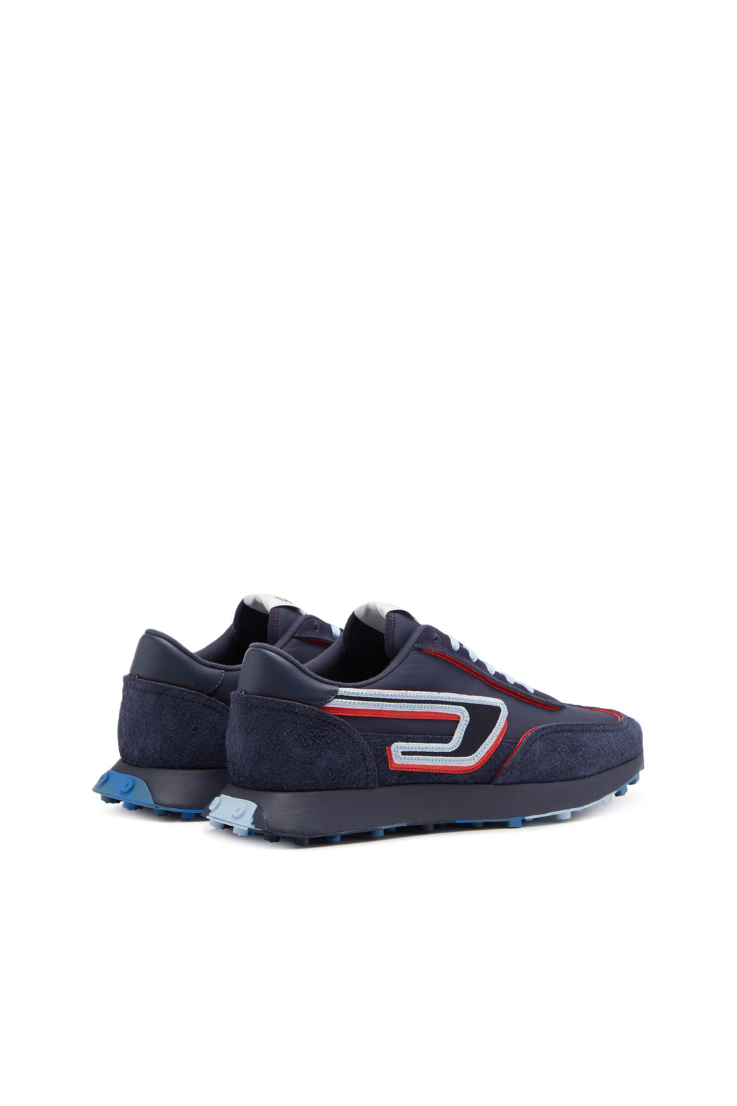 S-Racer Lc - Sneakers in nylon and hairy suede