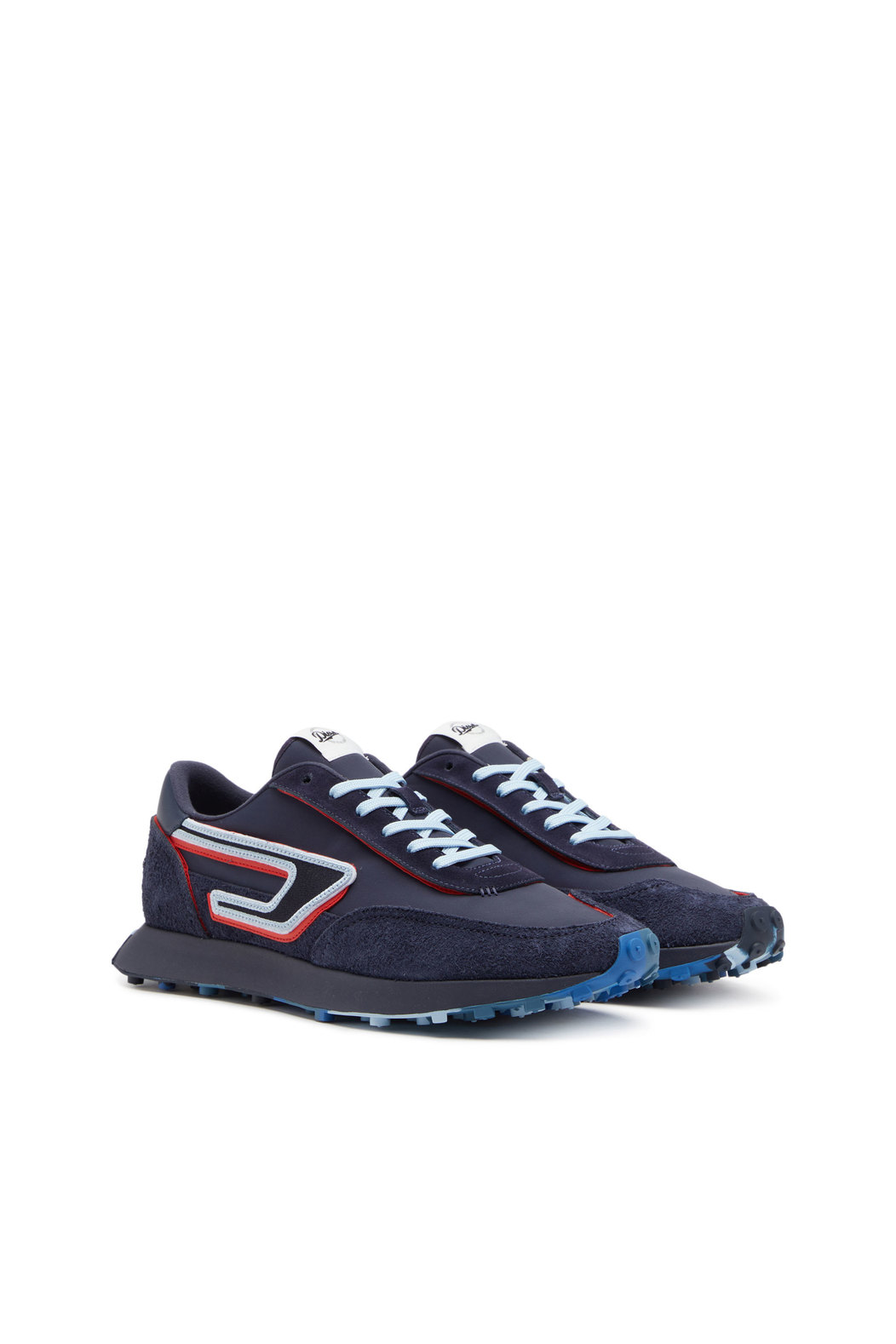 S-Racer Lc - Sneakers in nylon and hairy suede