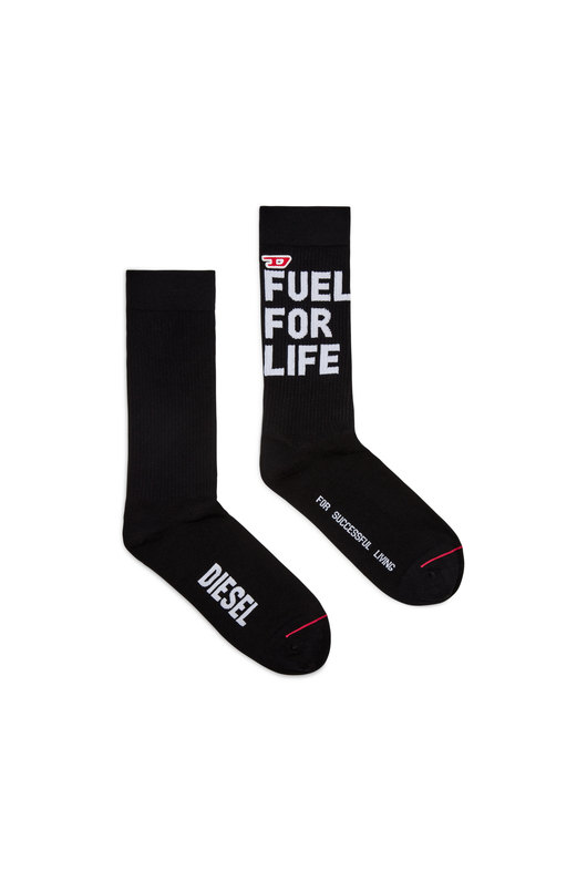Socks with Fuel For Life slogan