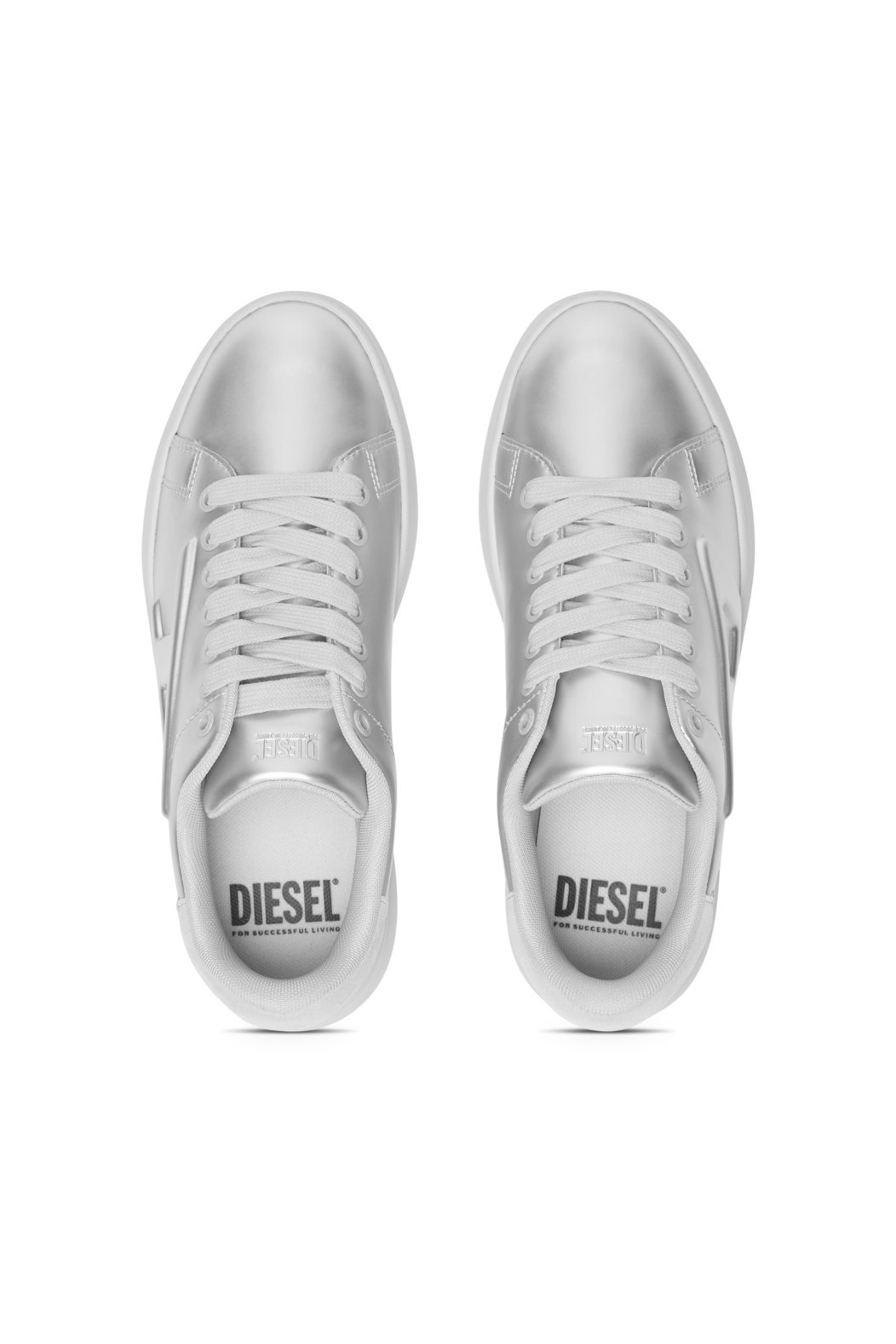 S-Athene Low W - Metallic sneakers with embossed D logo