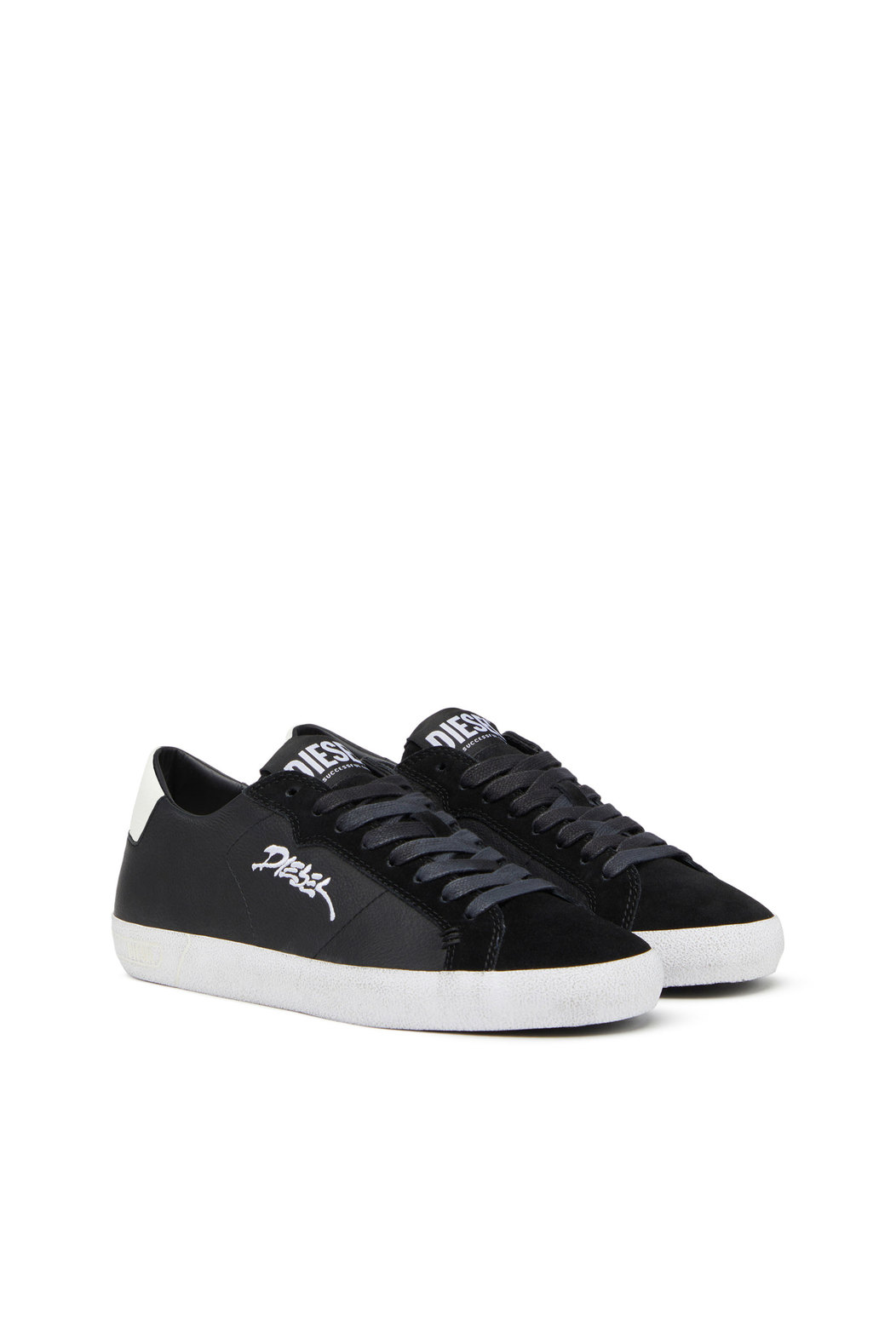 S-Leroji Low - Low-top sneakers with embroidered logo