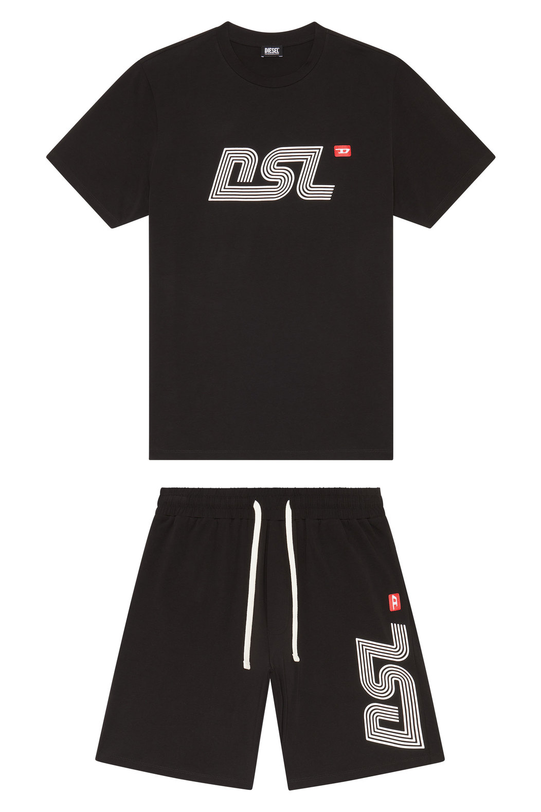Cotton pyjamas with DSL prints | Diesel