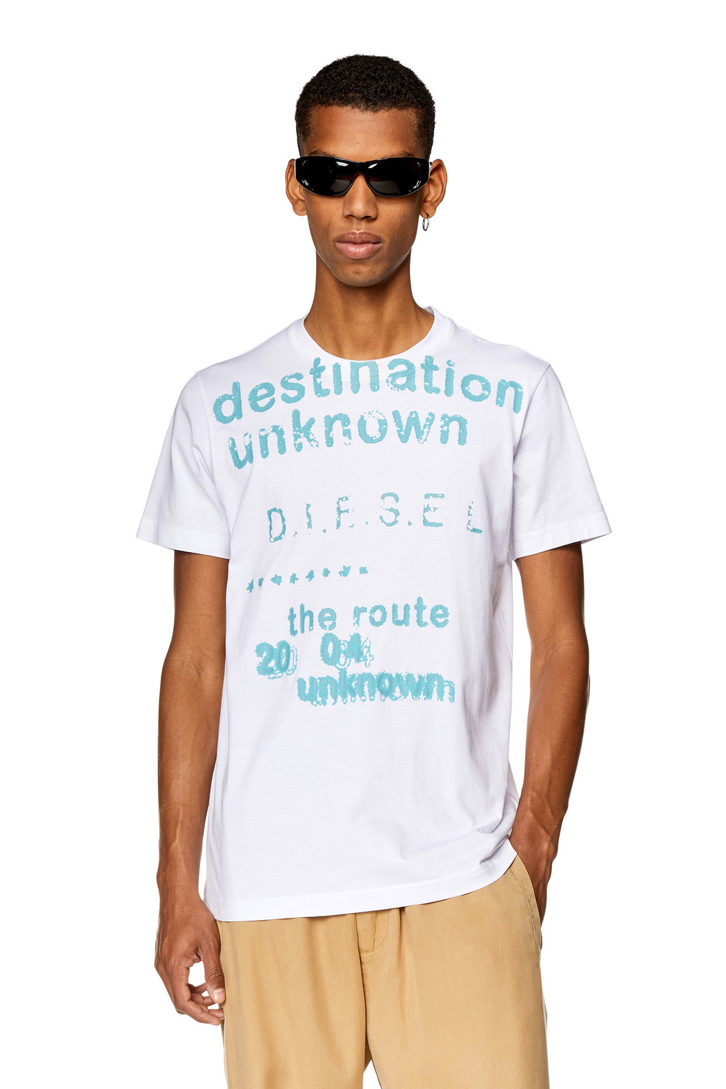 T-shirt with Destination Unknown print