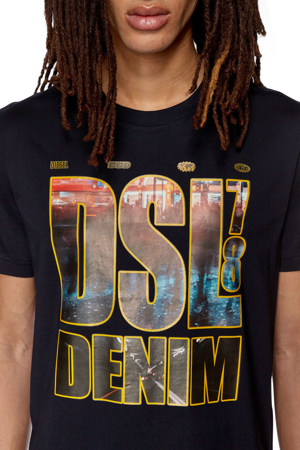 T-shirt with DSL 78 Denim print