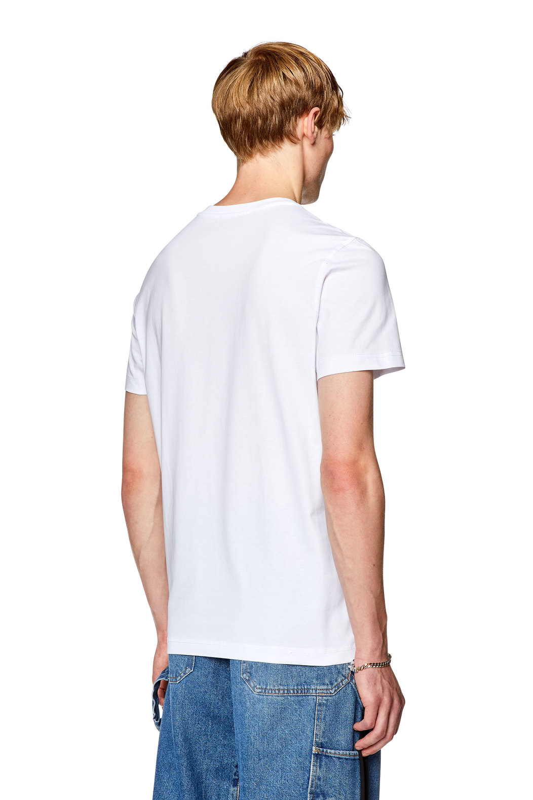T-shirt with smudged logo print