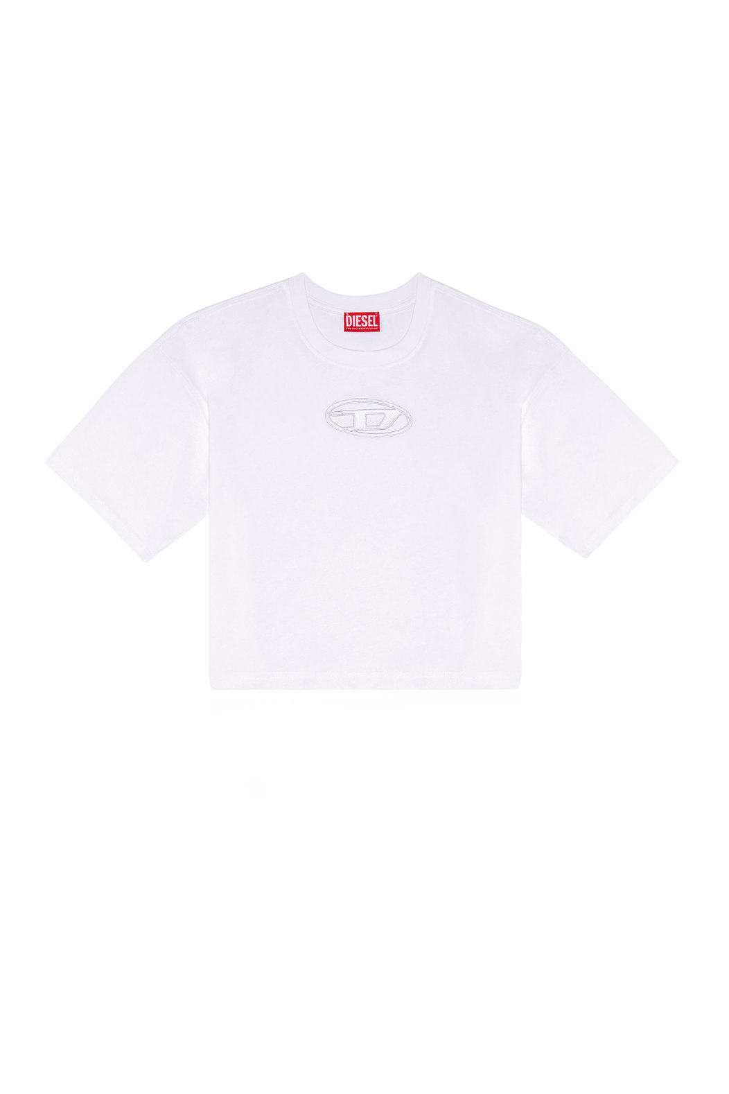 Boxy T-shirt with embroidered D