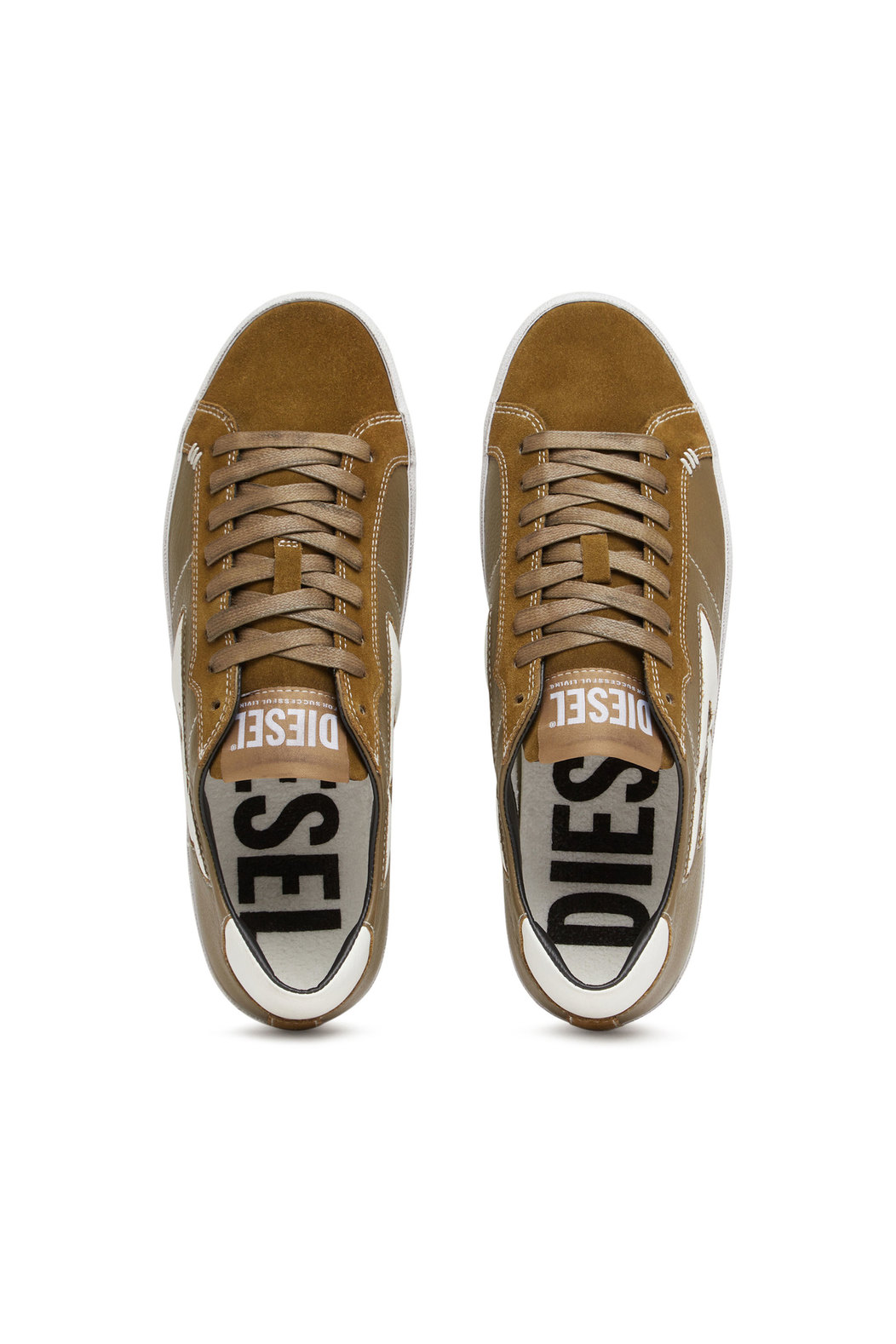 S-Leroji Low - Low-top leather sneakers with D logo