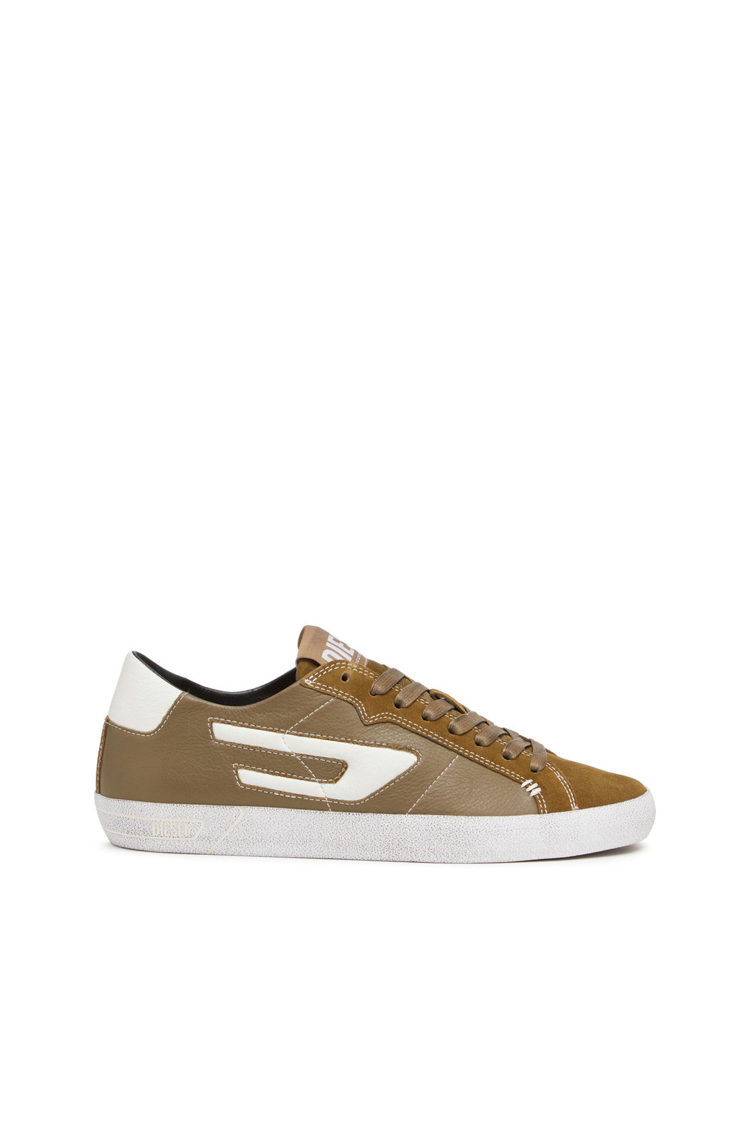 S-Leroji Low - Low-top leather sneakers with D logo