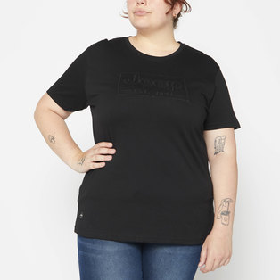 LOGO EMBROIDERY T-SHIRTPLUS SIZE
