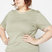 SMALL LOGO EMBRIODERED T-SHIRTPLUS SIZE