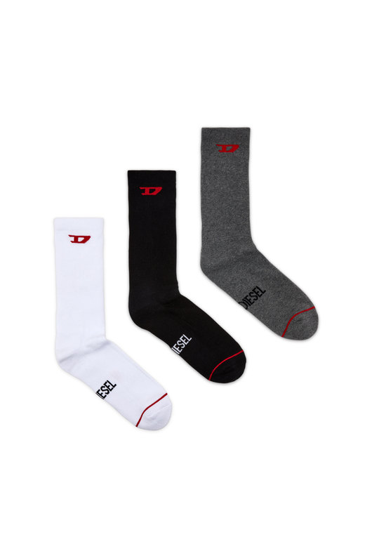 Three-pack of socks with D logo
